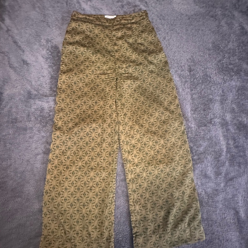 Urban Outfitters Green and Gold Pants